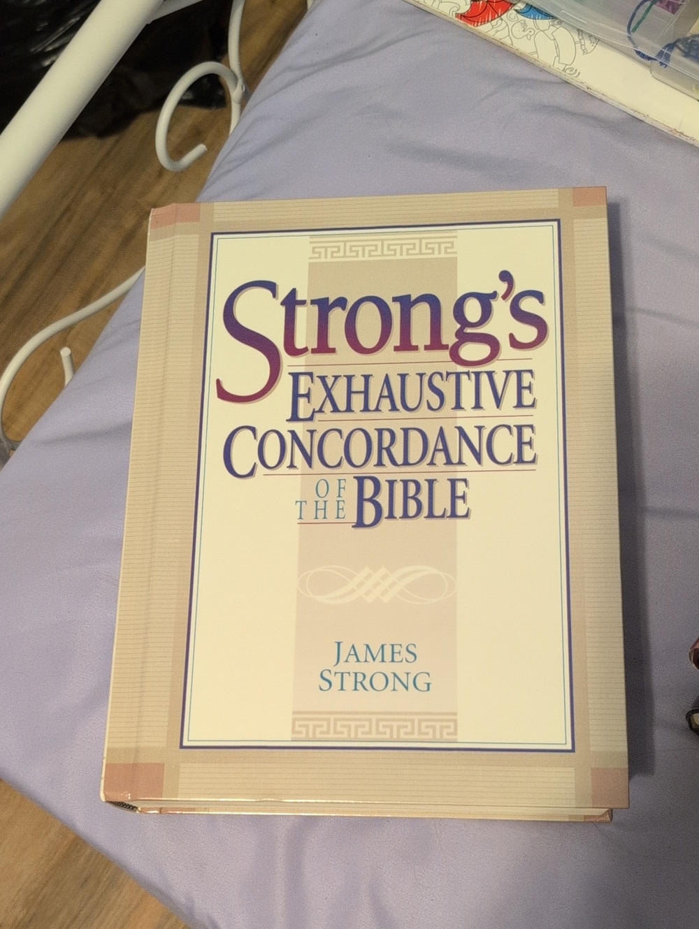 Strong's Exhaustive Concordance of the Bible - Cream & Purple Cover